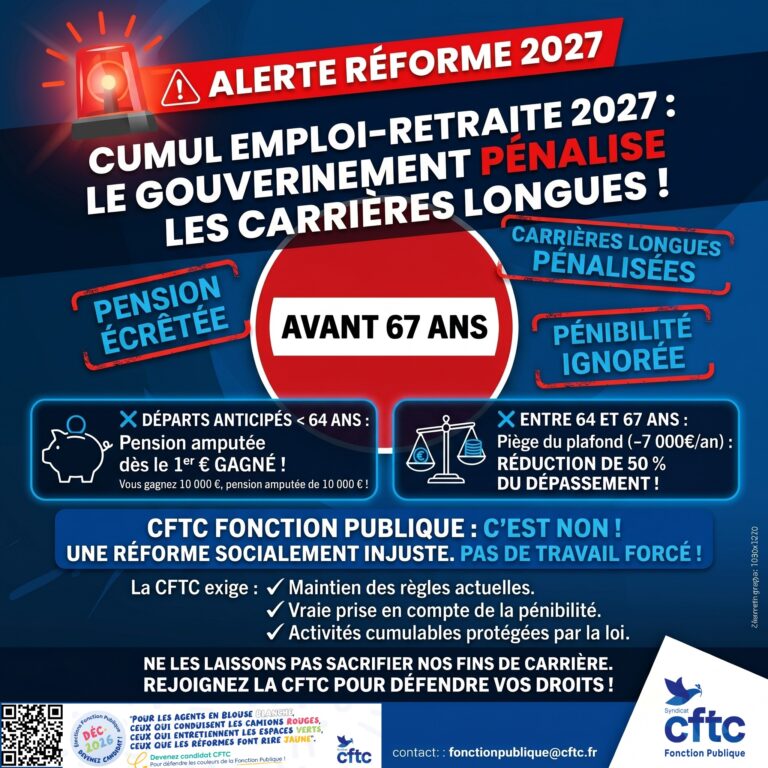 Cumul emploi-retraite : un durcissement en 2027 pour le privé et également pour le public ?
